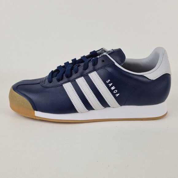 adidas Other - adidas Originals SAMOA Blue Grey Mens Shoes Leather Sneakers